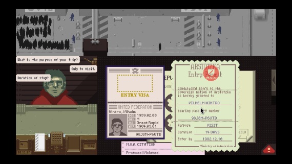 Teaching with videogames: dystopian narratives and 'Papers, Please